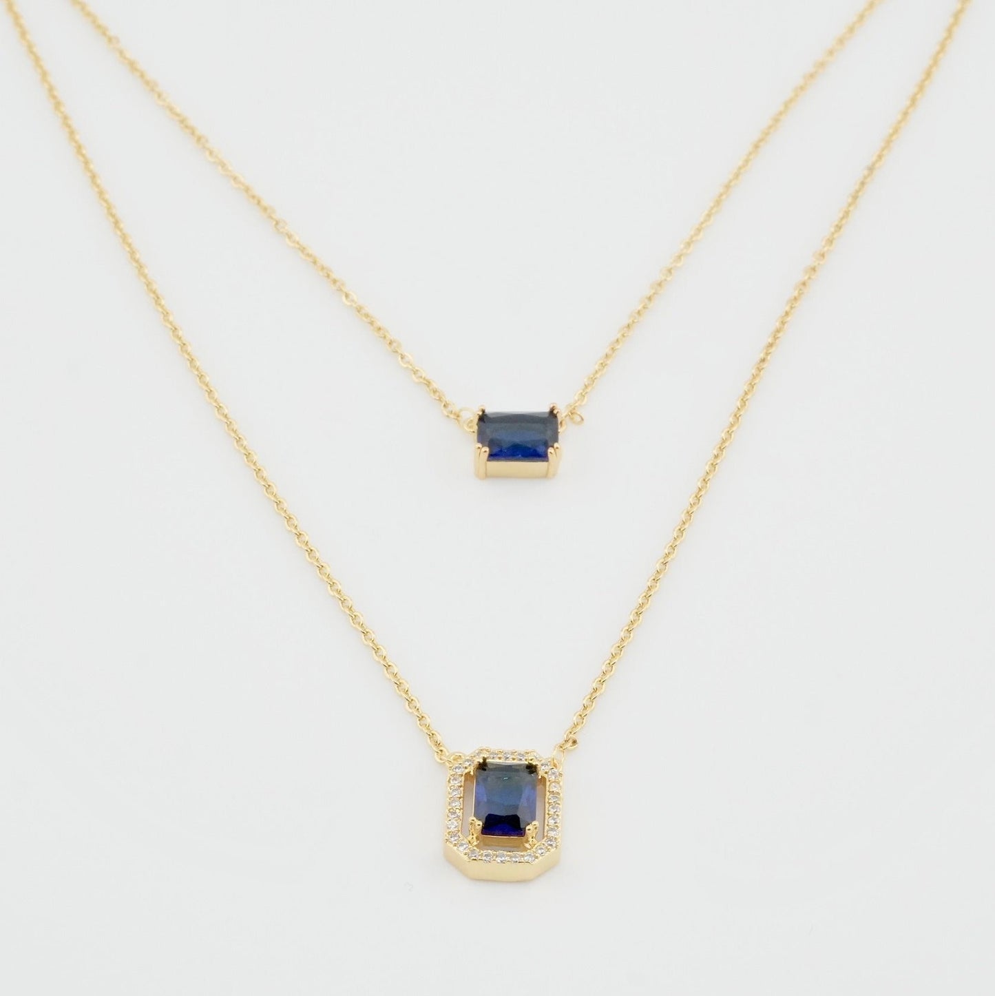 Royal Sapphire Layered Necklace