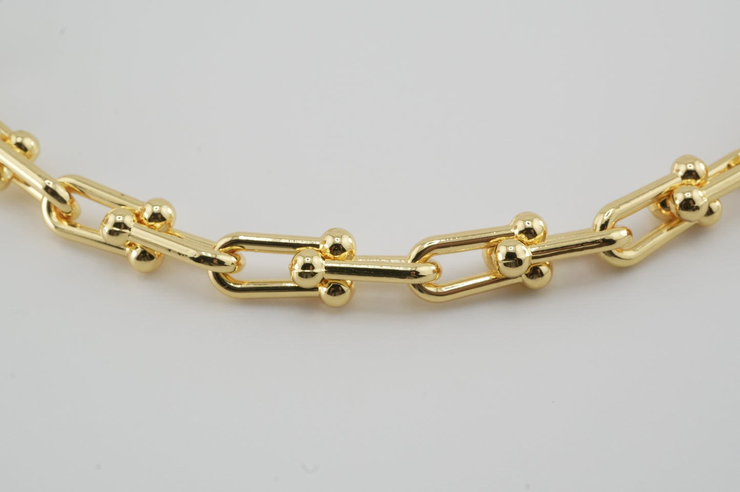 Golden Links Statement Necklace