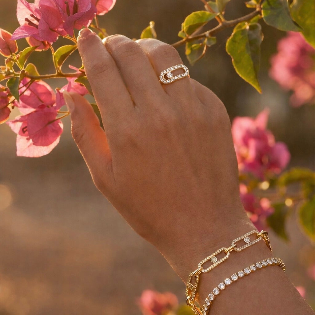Luxe Pave Gold Ring