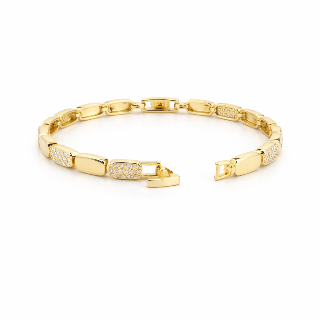 Radiant Link Crystal Bracelet