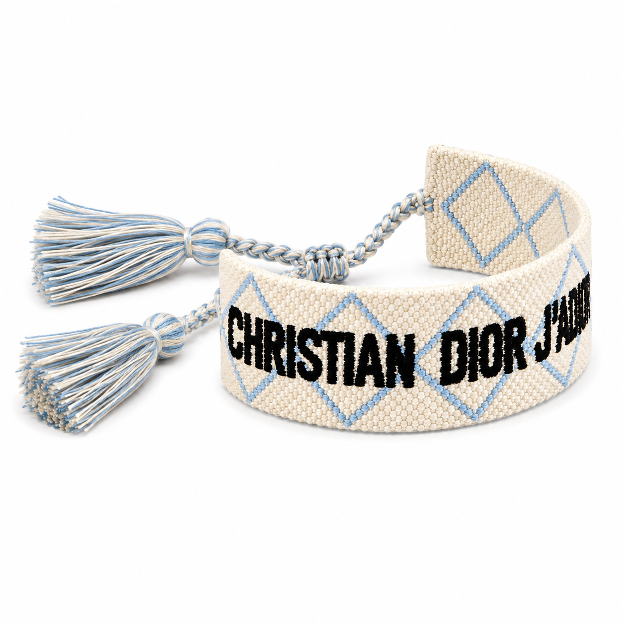 Blue Diamond Pattern Adjustable Bracelet
