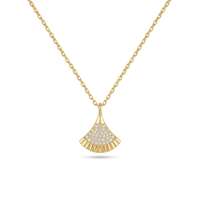 Aurora Fan Pendant Necklace