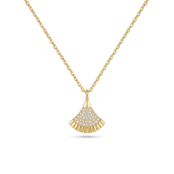 Aurora Fan Pendant Necklace