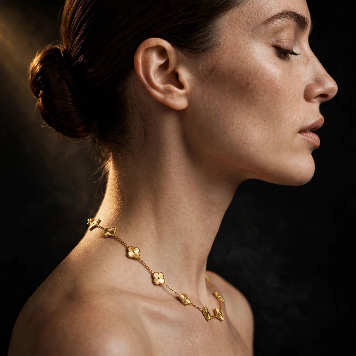 Mini Clover Gold Necklace