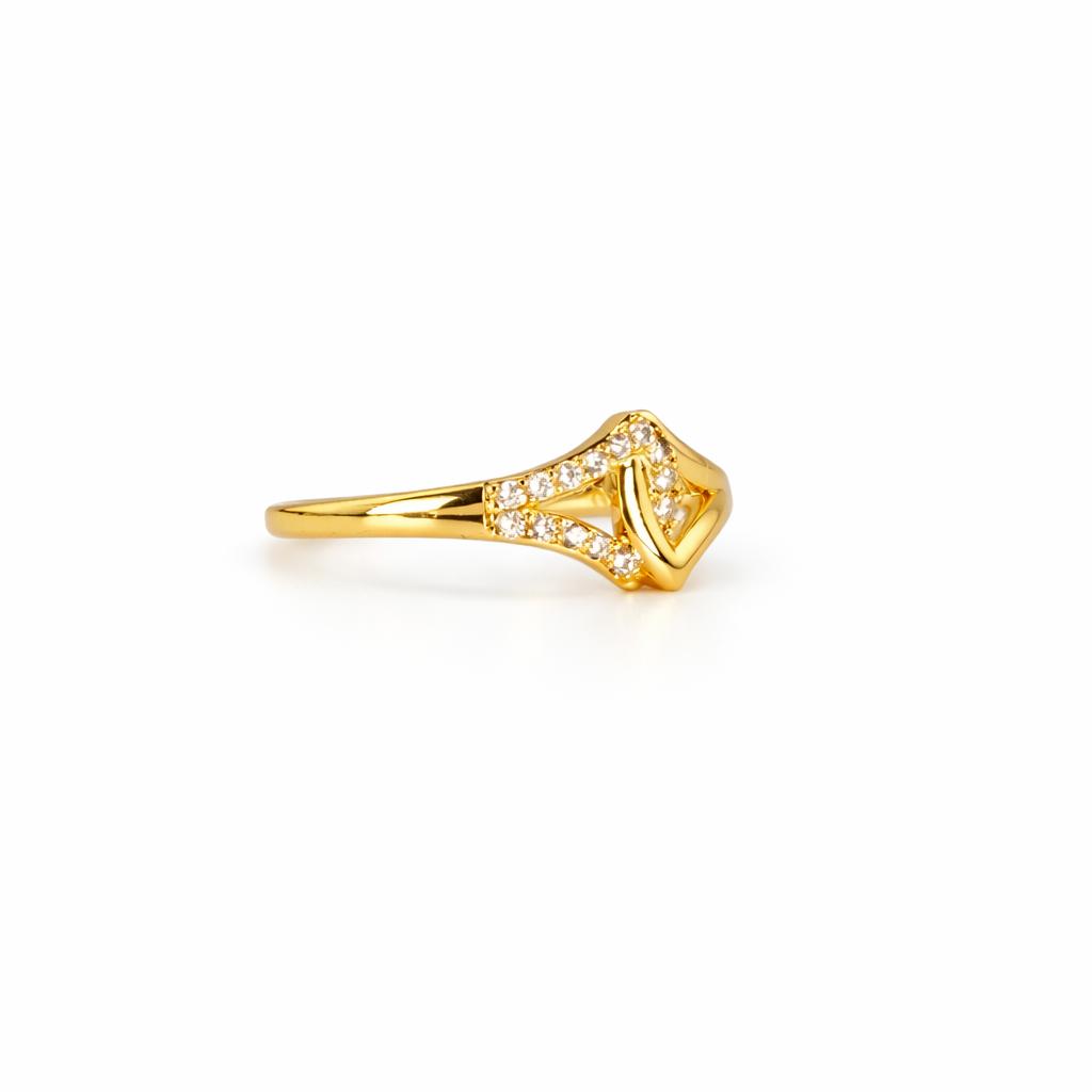 Luxe Geometric Gold Ring