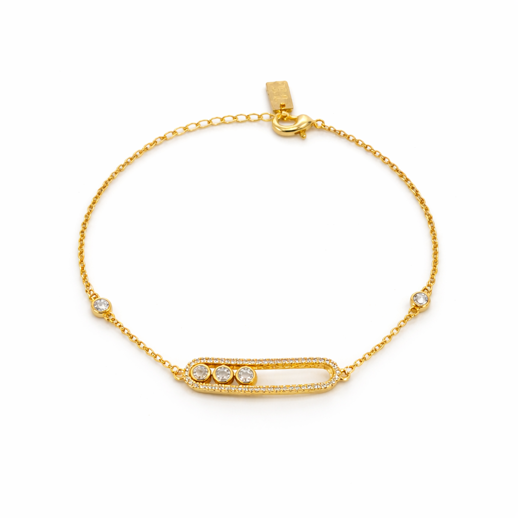 Celeste Crystal Bar Bracelet