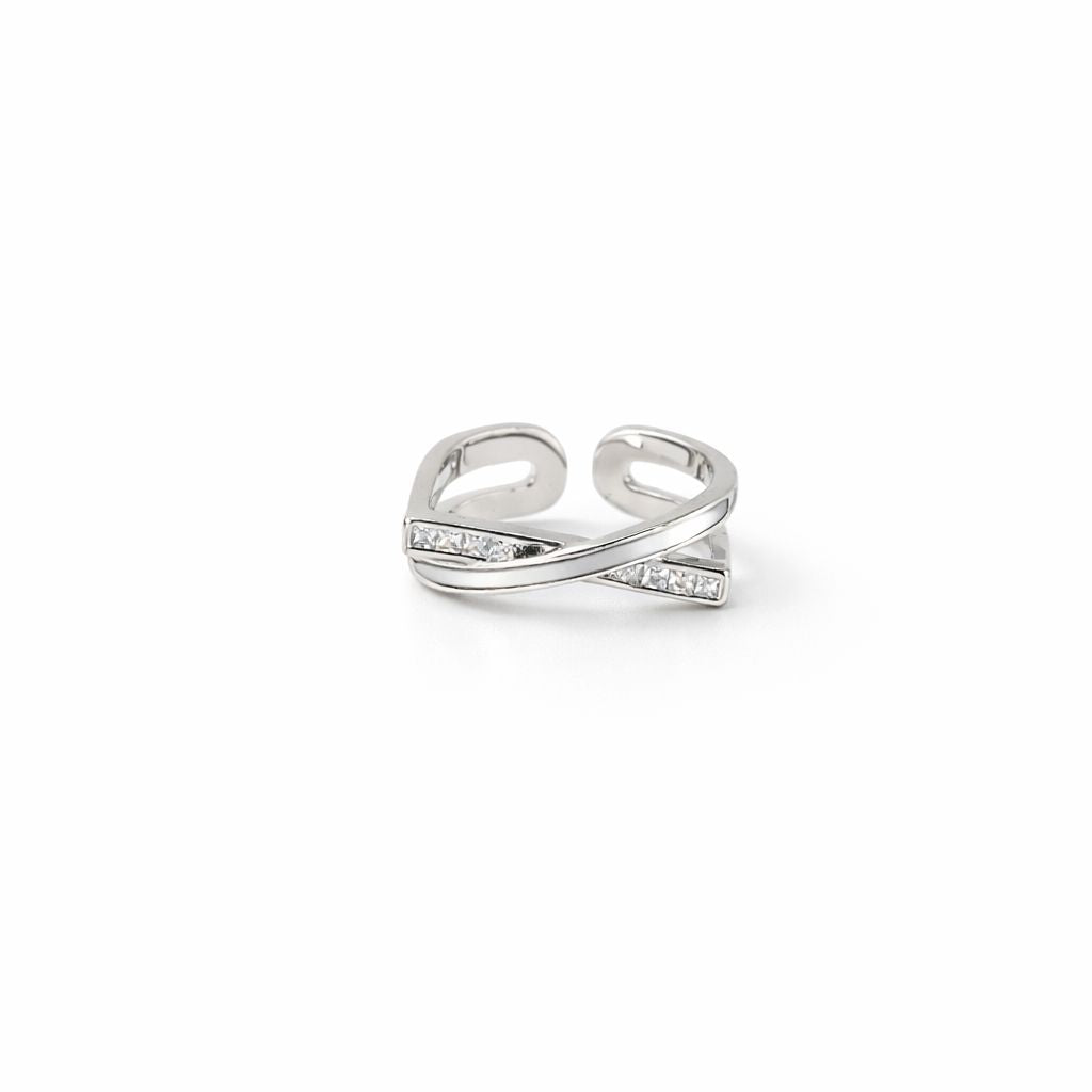 Silver Infinity Sparkle Ring