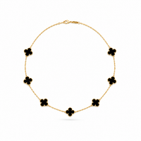 Noir Luxe Clover Necklace