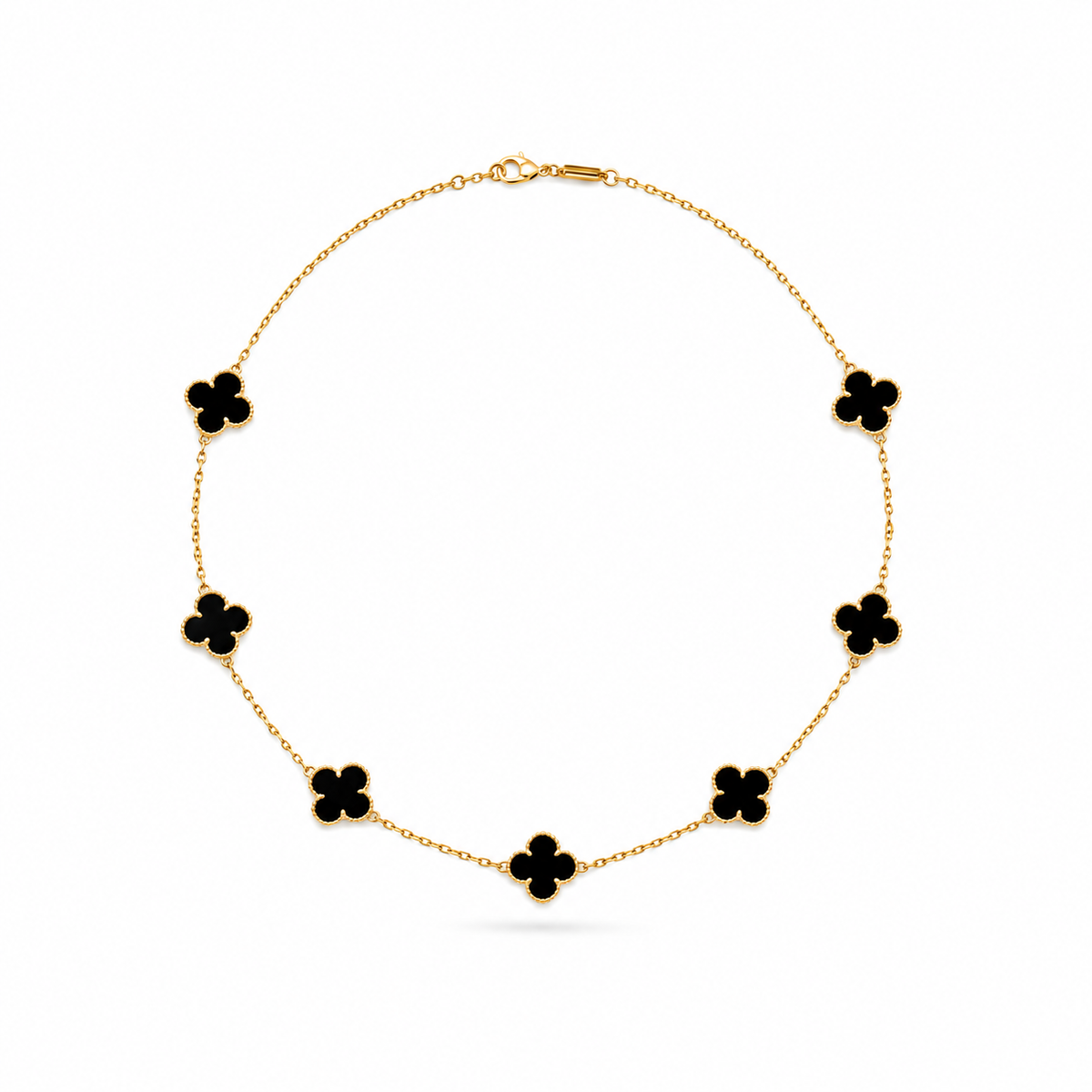 Noir Luxe Clover Necklace