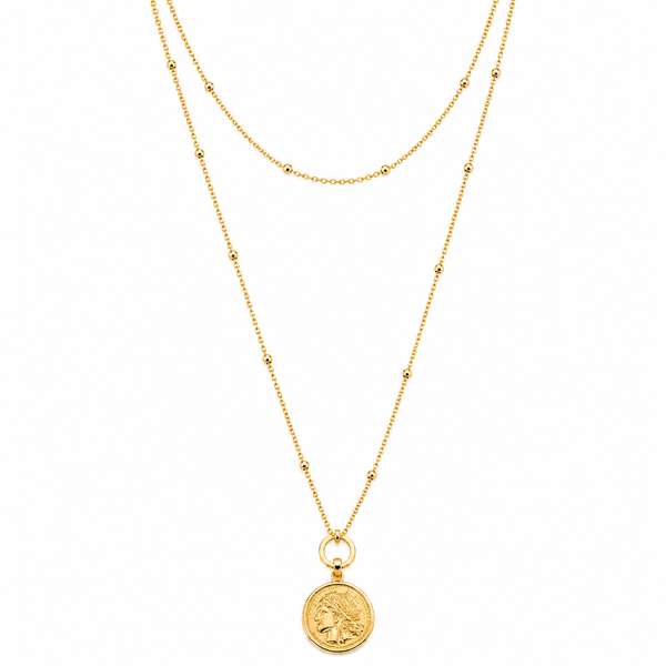 Ottoman Coin Layered Necklace