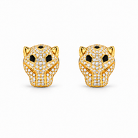 Tiger Pavé Earrings