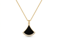 Midnight Fan Necklace