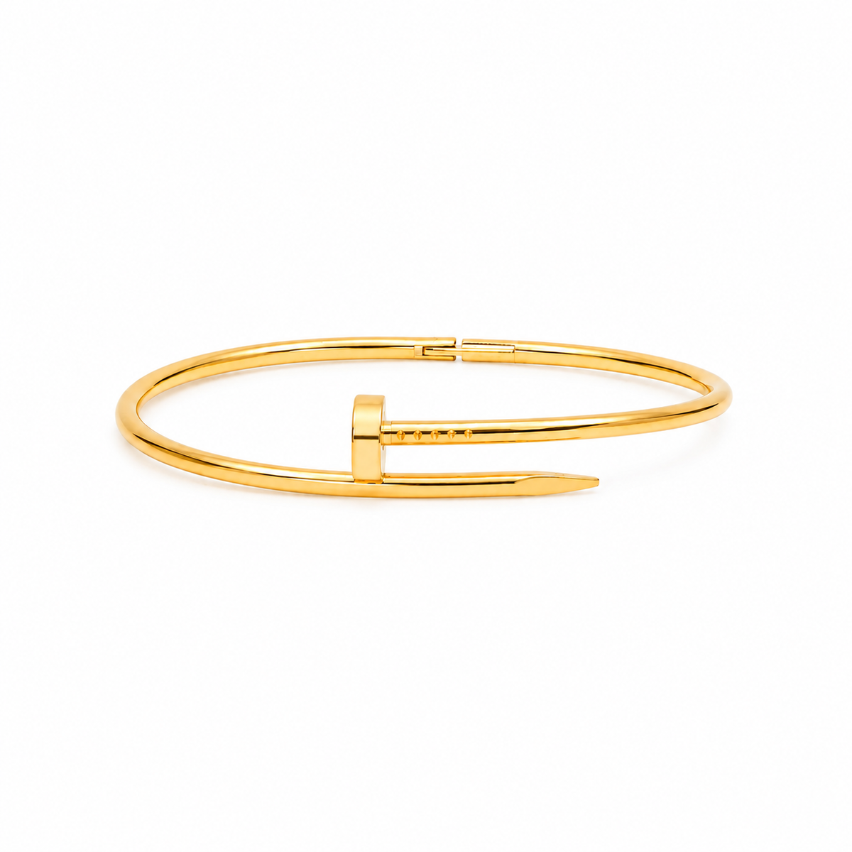 Golden Nail Cuff Bracelet