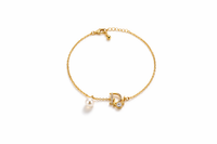Pearl Initial Bracelet
