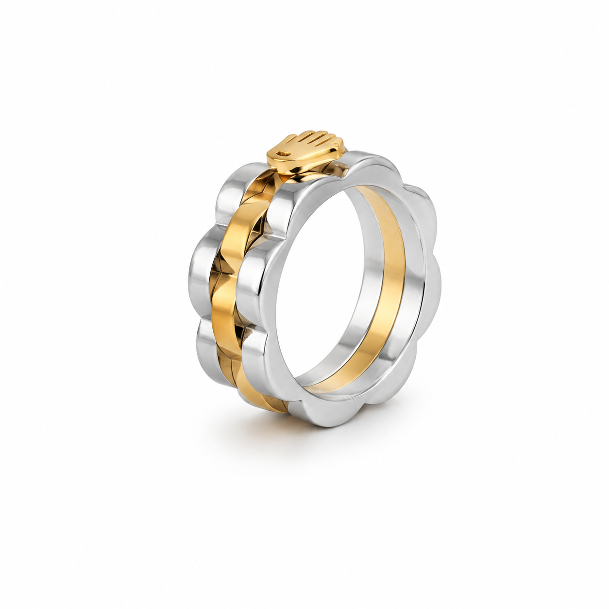 Two-Tone Hand Ring