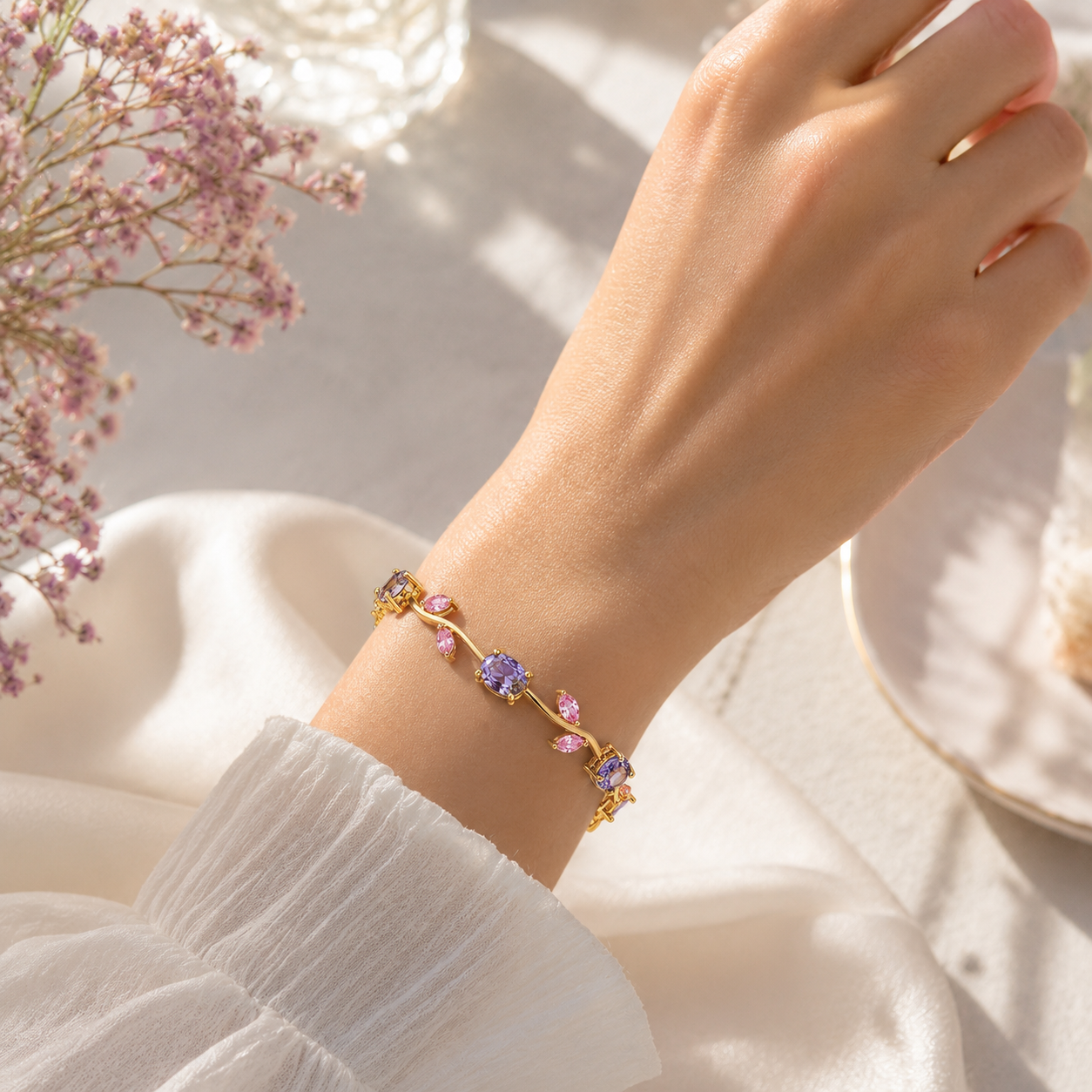 Lavender Blossom Bracelet