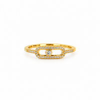 LAST ONE — SIZE 9 | Crystal Buckle Ring