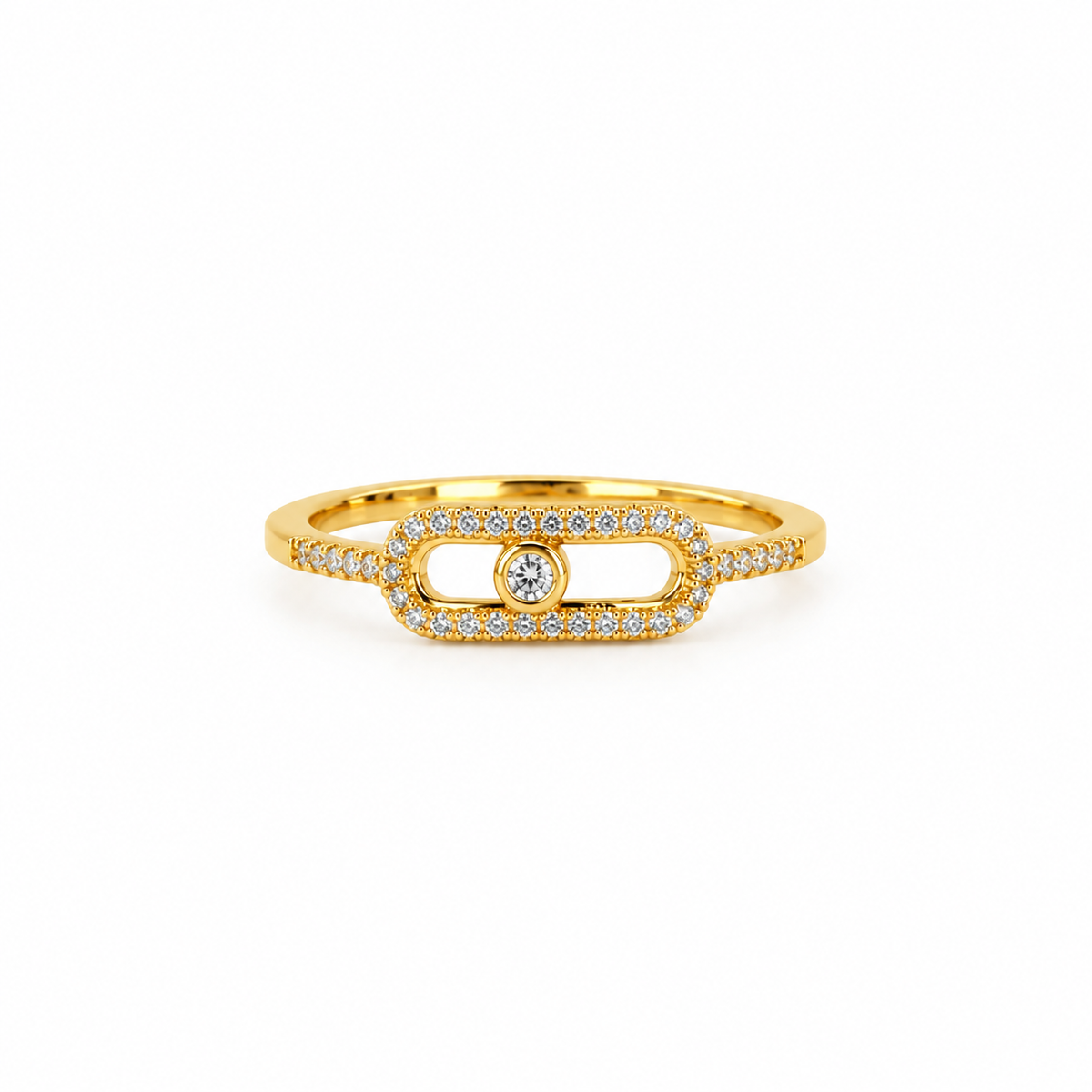 LAST ONE — SIZE 9 | Crystal Buckle Ring