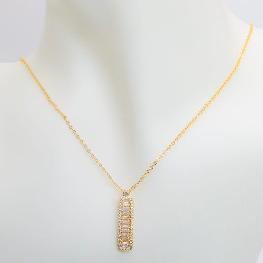 Eternal Elegance Baguette Necklace
