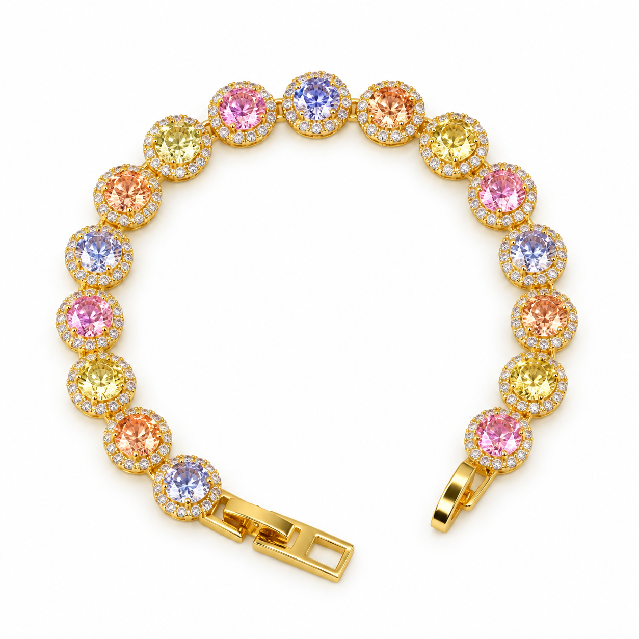 Solenne Pastel Halo Bracelet