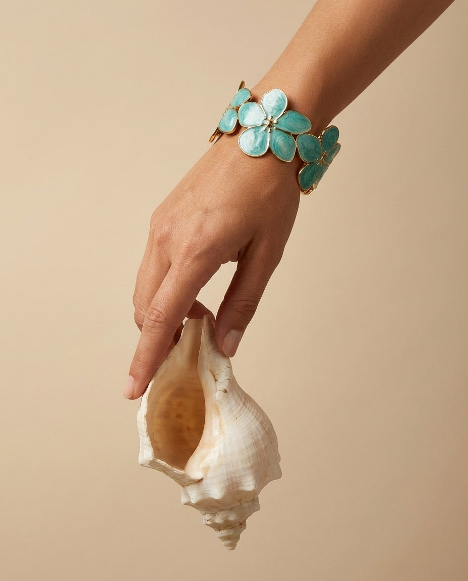 Azure Bloom Cuff