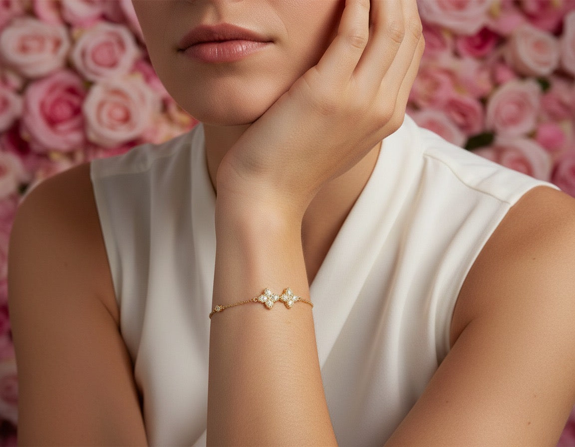 Valencia Triple Crystal Bracelet