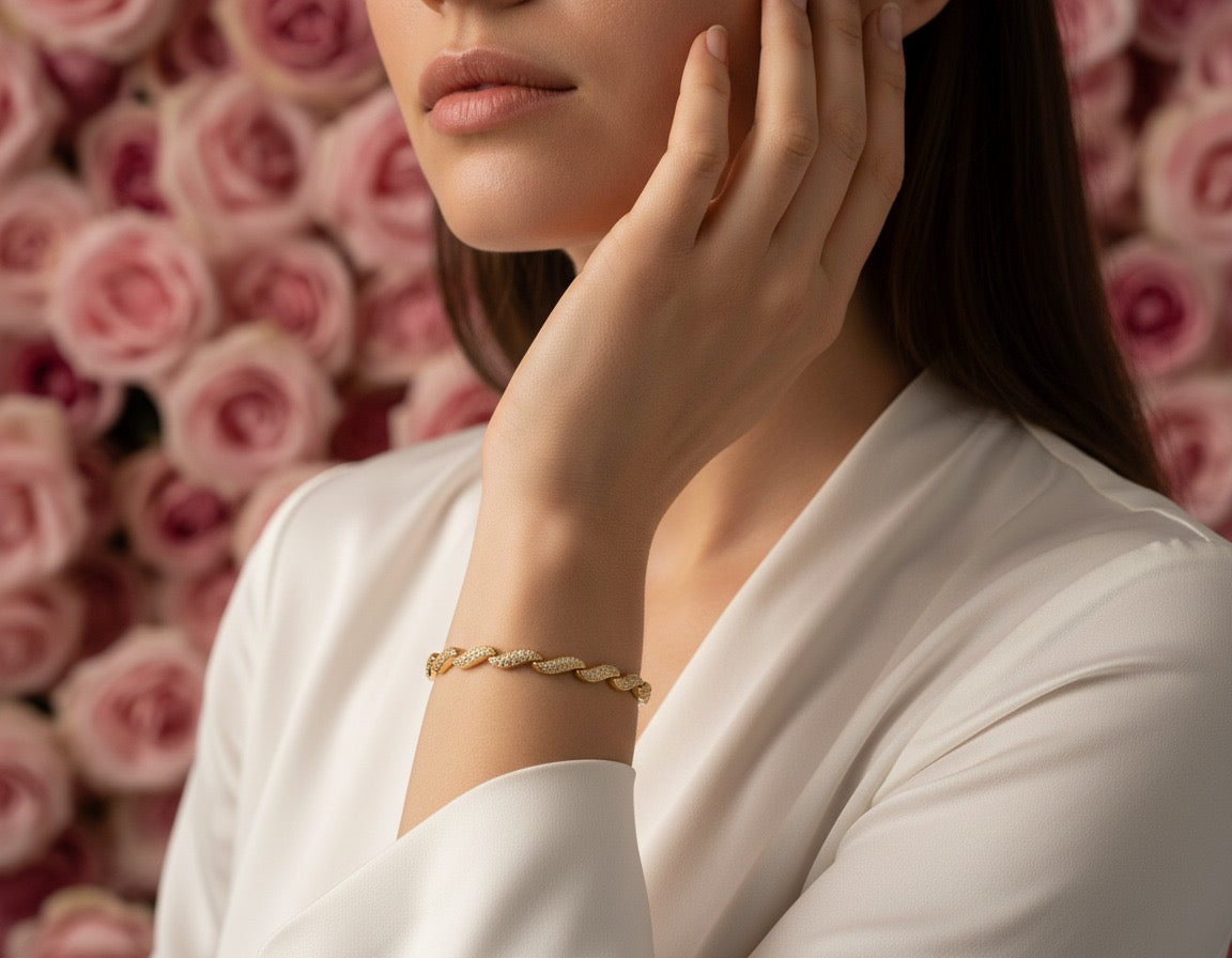 Twisted Luxe Crystal Bracelet