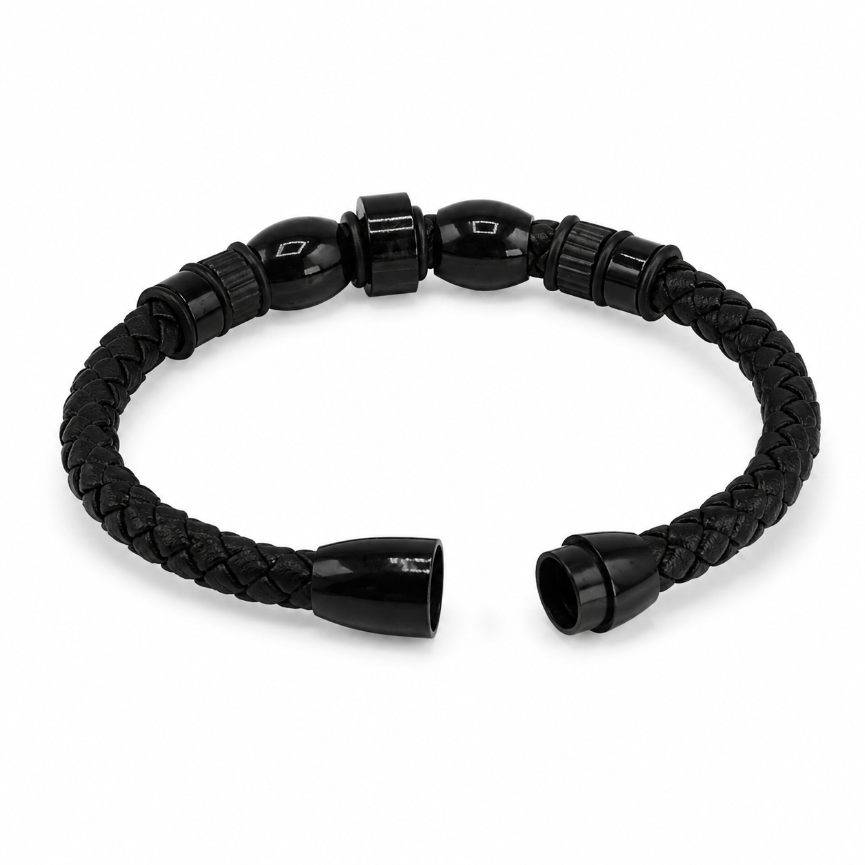 Obsidian Braided Men’s Bracelet