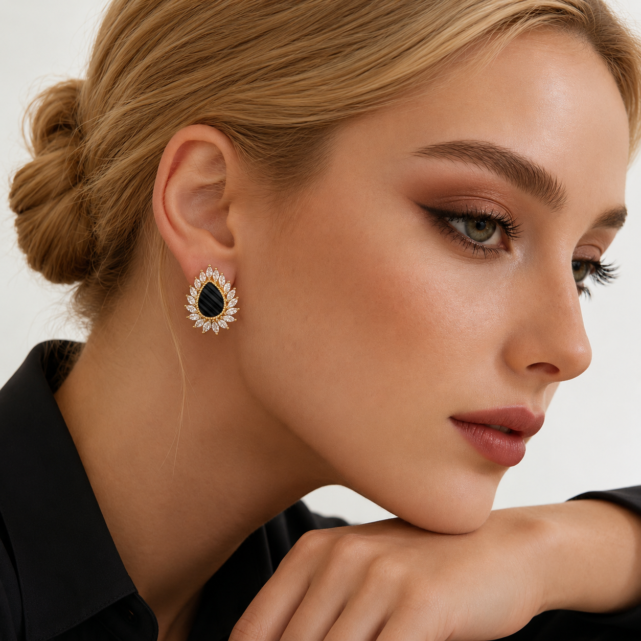 Midnight Royale Teardrop Earrings