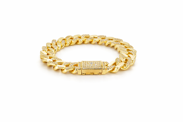 Majestic Cuban Pavé Bracelet