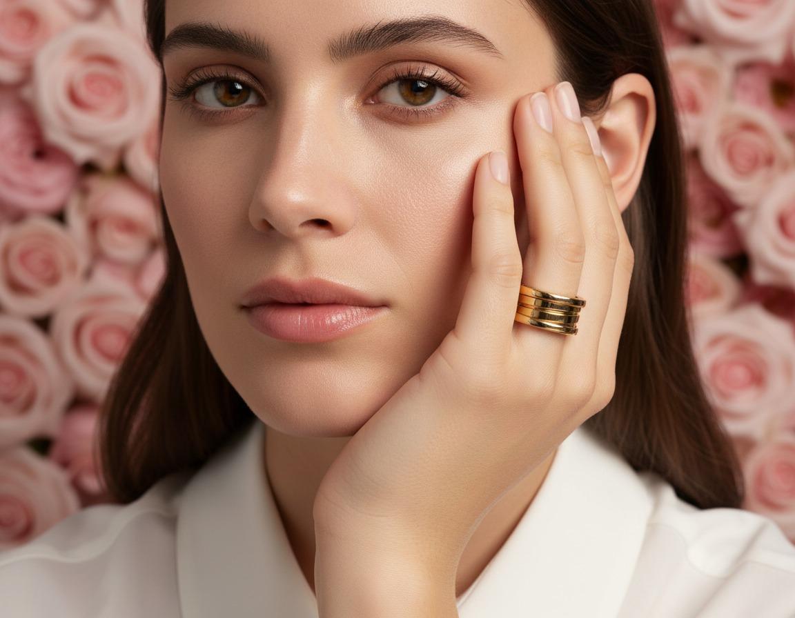 Roma Stacked Gold Ring