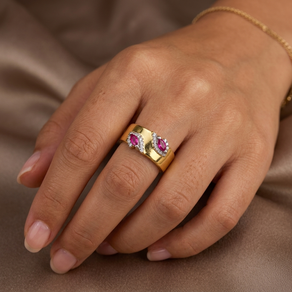 Amara Pink Marquise Ring