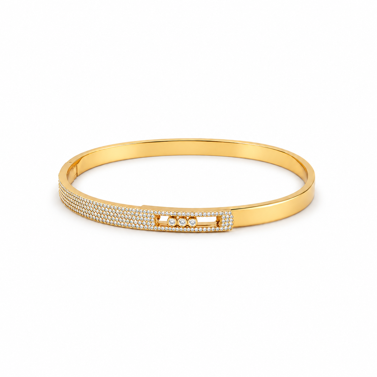 Lumière Floating Zircon Cuff – Luxe Edition