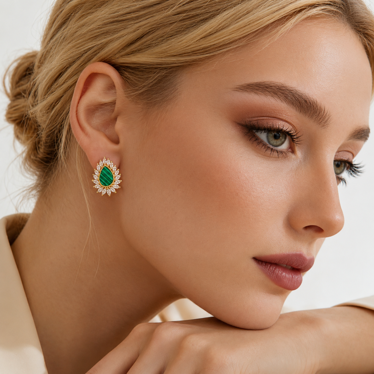 Emerald Royale Teardrop Earrings