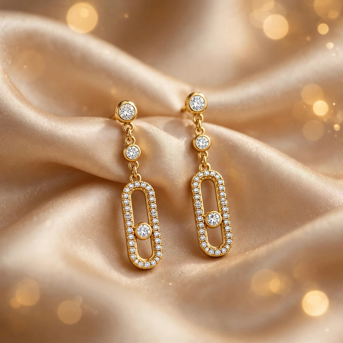 The Céleste Zircon Drop Earrings