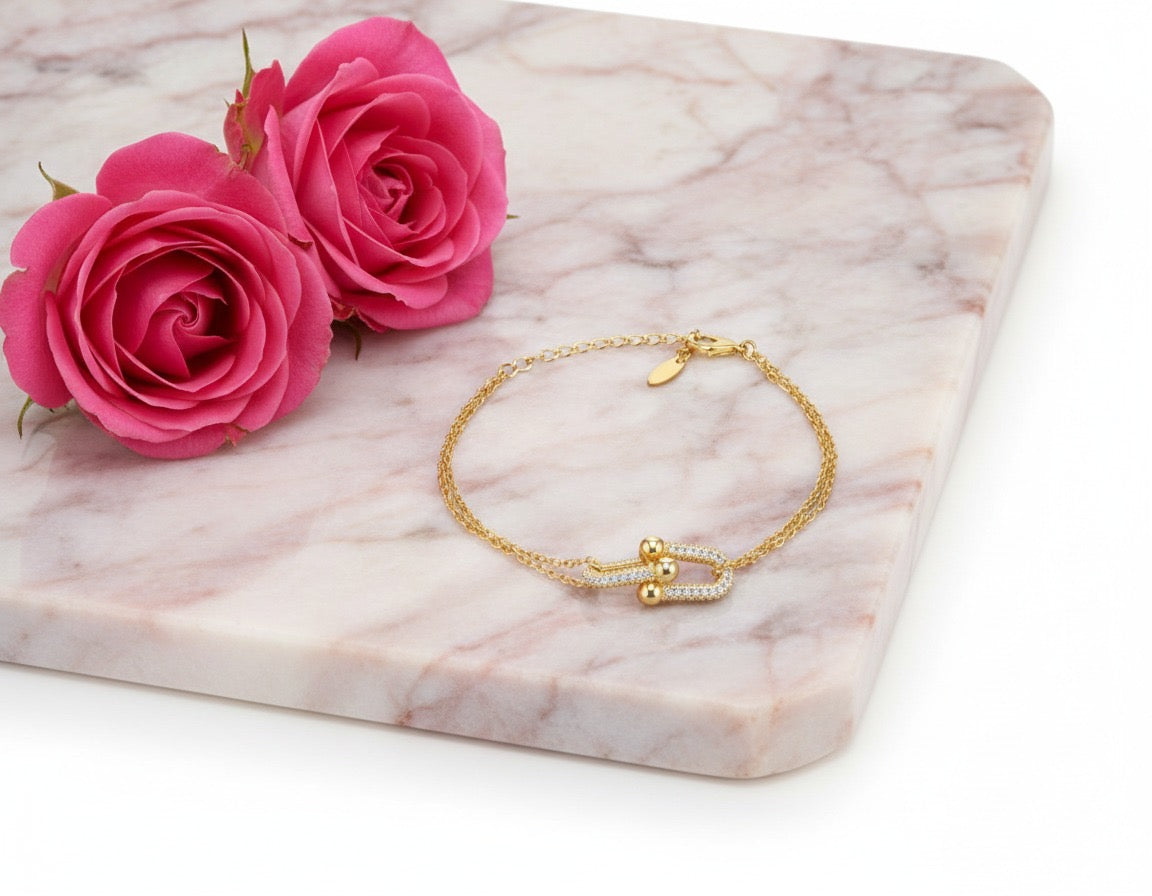 Lumière Link Crystal Bracelet