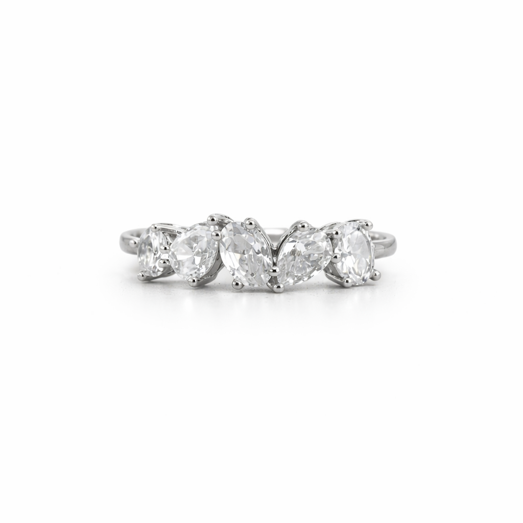 Lumière Pear Eternity Ring