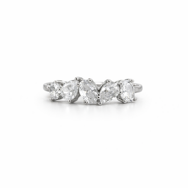Lumière Pear Eternity Ring