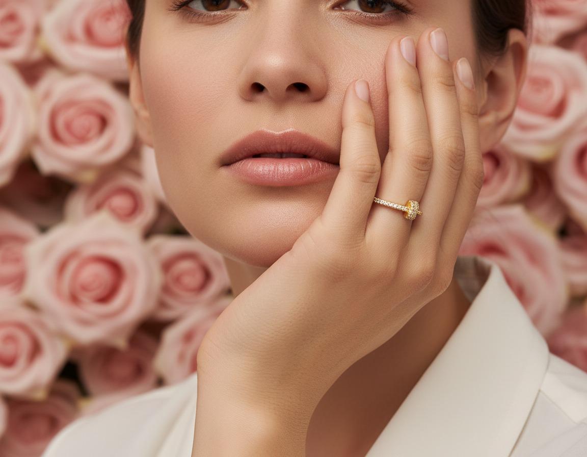Luna Solitaire Gold Ring