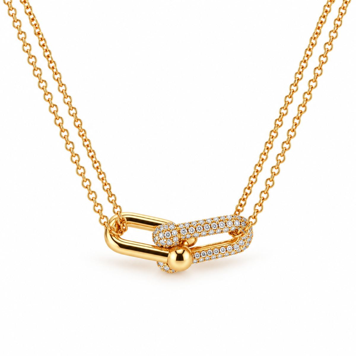 Master Link Pavé Necklace