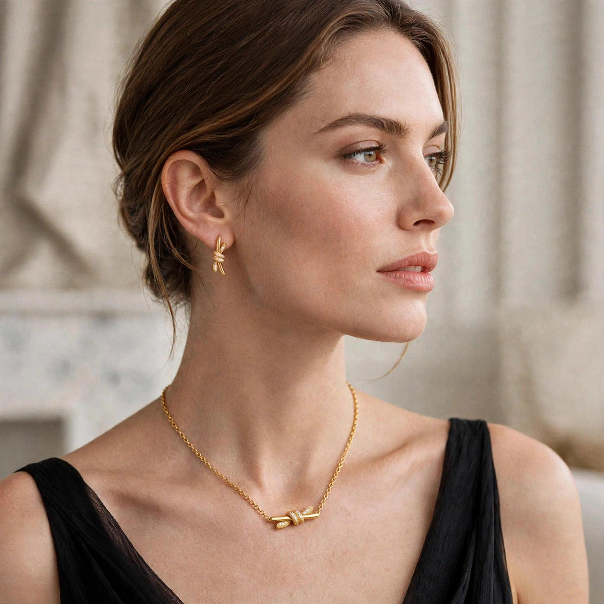 The Golden Knot Necklace