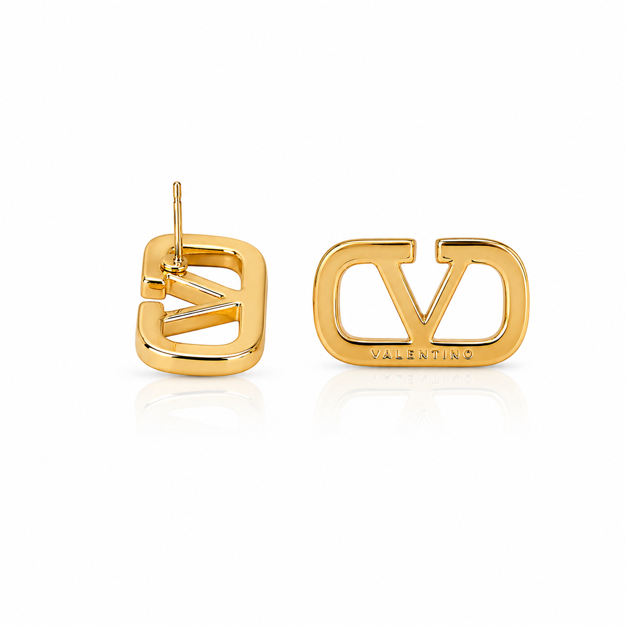 Valentina V Gold Earrings