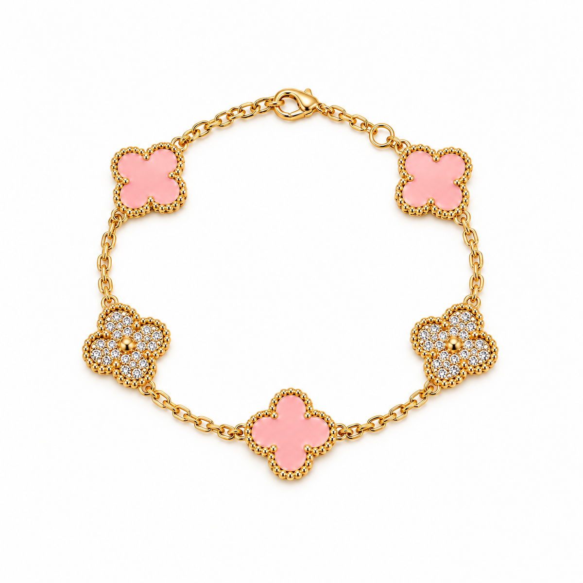 Rosé Clover Bracelet