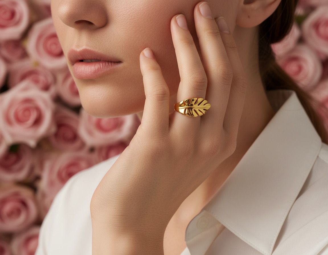 Golden Leaf Ring