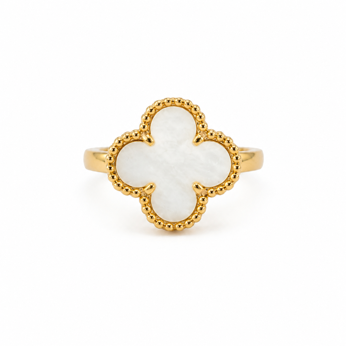 Clover Ring – White