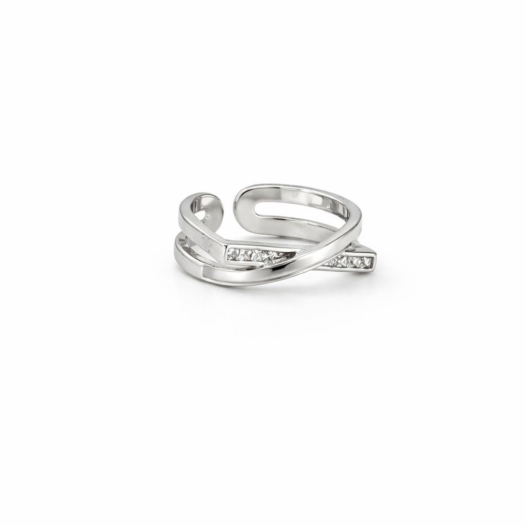 Silver Infinity Sparkle Ring