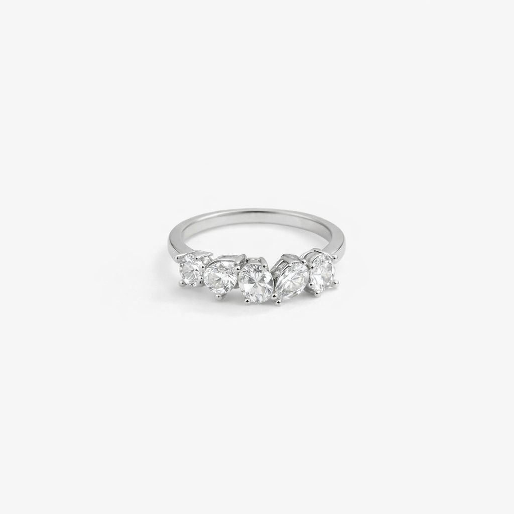 Lumière Pear Eternity Ring