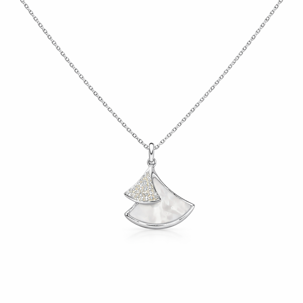 Celeste Fan Pendant Necklace