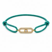 Turquoise Crystal Link Bracelet