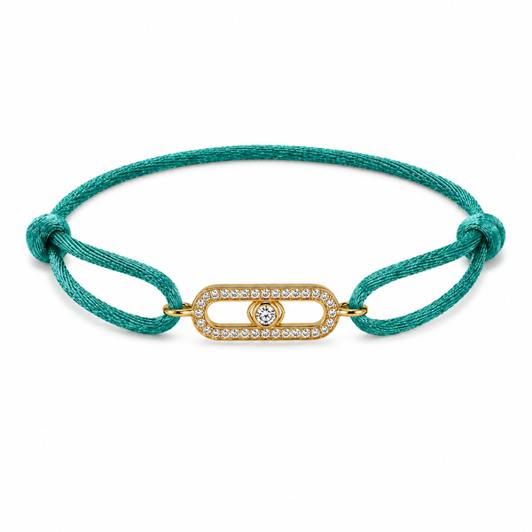 Turquoise Crystal Link Bracelet